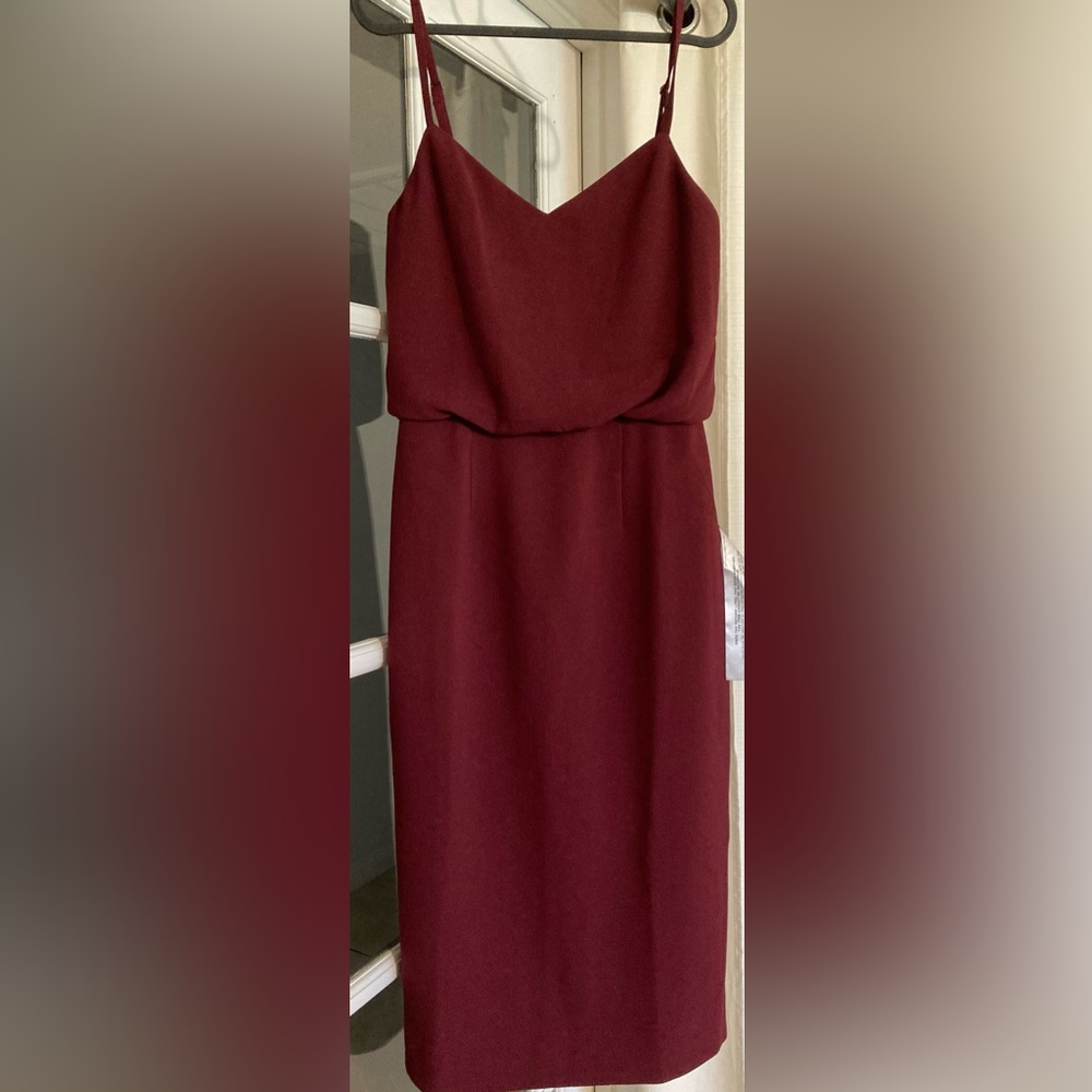 NEW Dress the population burgendy dress